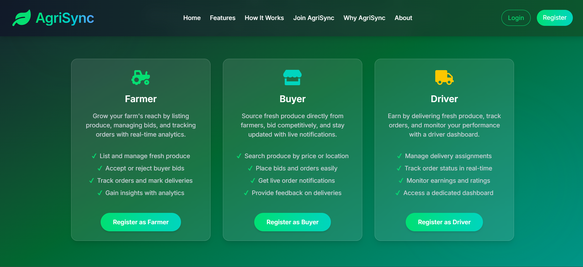 AgriSync – Agriculture Marketplace Platform